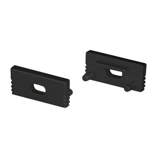 Заглушка SL-SLIM-H7 BLACK с отверстием (Пластик)