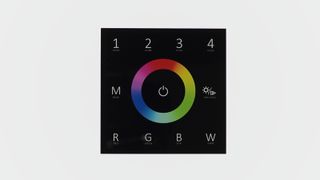 Сенсорная панель IDL-VS-61 Black 12-24V, 4x3A, 4x(36-72W) RGBW, RF 2.4GHz