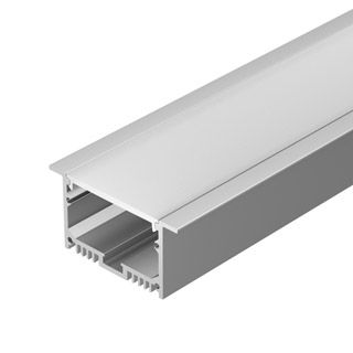 Профиль с экраном SL-LINIA62-F-2500 ANOD+OPAL (Алюминий)