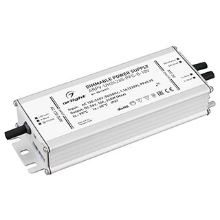 Блок питания ARPV-UH24240-PFC-0-10V (24V, 10.0A, 240W) (IP67 Металл, 7 лет)