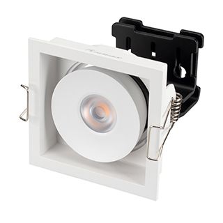 Светильник CL-SIMPLE-S80x80-9W Warm3000 (WH, 45 deg) (IP20 Металл, 3 года)