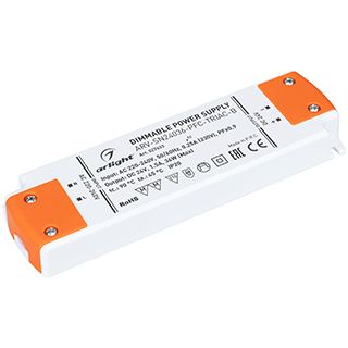 Блок питания ARV-SN24036-PFC-TRIAC-B (24V, 1.5A, 36W) (IP20 Пластик, 3 года)