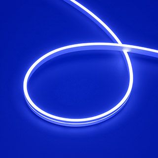Светодиодная лента герметичная MOONLIGHT-SIDE-A168-4x10mm 24V Blue (7.2 W/m, IP65, 5m, wire x2)