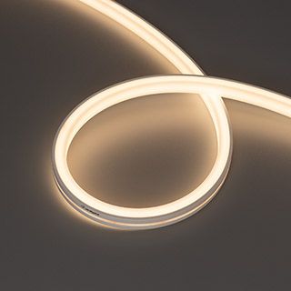 Светодиодная лента герметичная MOONLIGHT-TOP-U-A156-13x12mm 24V Warm3000 (11 W/m, IP67, 5m, wire x2)