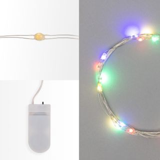Гирлянда Роса, 2 м, 20 диодов, цвет RGB