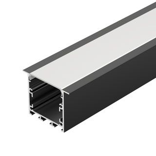 Профиль LINIA49-F-М-2500 BLACK (Arlight, Алюминий)