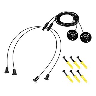 Подвес LINE-6070 2x2m Set BLACK (Pad 9x2mm) (Arlight, Металл)