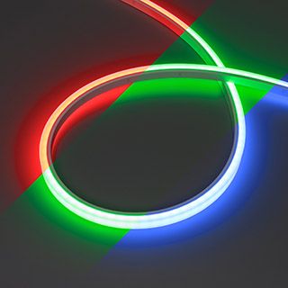 Лента герметичная WAVE-TOP-PU-H120-10x10mm 24V RGB (10 W/m, IP68, 5m, wire x2) (Arlight, Вывод боков