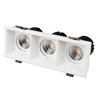 Светильник MS-FLOW-BUILT-S230x85-3x12W Day4000 (WH, 38 deg, 230V) (Arlight, IP20 Металл, 5 лет)