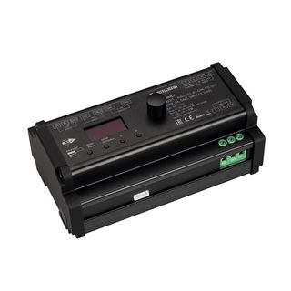 INTELLIGENT ARLIGHT Диммер SMART-TRIAC-601-82-DIM-PD-DIN Black (230V, 6А, DALI, DMX512, 2.4G) (IARL,