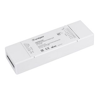 Контроллер SMART-K41-MULTI-PUSH-SUF (12-48V, 5x6A, RGB-MIX, 2.4G) (ARL, IP20 Пластик, 5 лет)