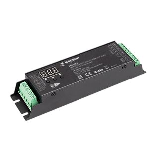 INTELLIGENT ARLIGHT Декодер SMART-DMX512-305-63-RDM-SUF Black (12-48V, 5x4A, Terminal) (IARL, IP20 М