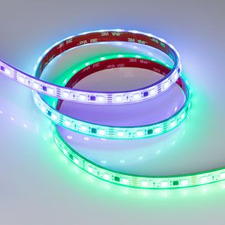 Светодиодная лента герметичная SPI-PS-B60-12mm 12V RGB-PX3-BPT (12 W/m, IP67, 5060, 5m)