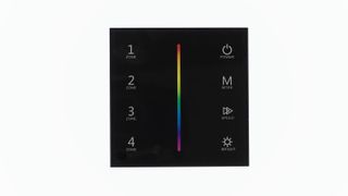 Сенсорная панель IDL-VS-76 Black 220V, RGB, 4 zone, DMX512, RF 2.4GHz