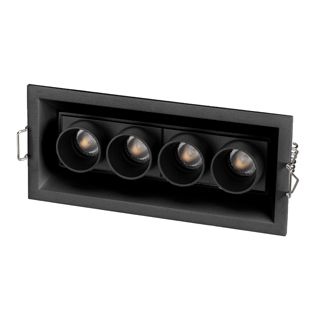 Светильник MS-ORIENT-BUILT-TURN-TC-S67x150-10W Warm3000 (BK-BK, 30 deg, 230V) (IP20 Металл,