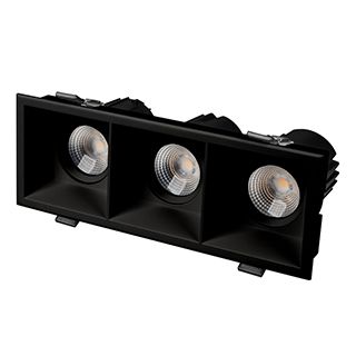 Светильник MS-FLOW-BUILT-S230x85-3x12W Warm3000 (BK, 38 deg, 230V) (Arlight, IP20 Металл, 5 лет)